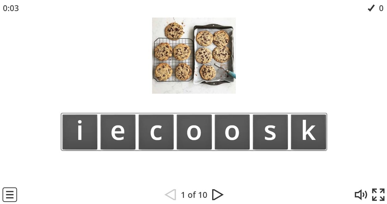 7.6 Celebrations - Party Needs (Anagram Game)